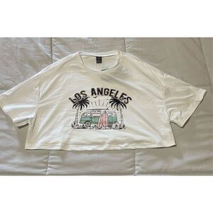 Crop t-shirt by Shein